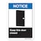 Signmission ANSI Notice, Decal, 5" x 3.5", Landscape, Keep This Door Closed OS-NS-D-35-L-19922 - alternate 1